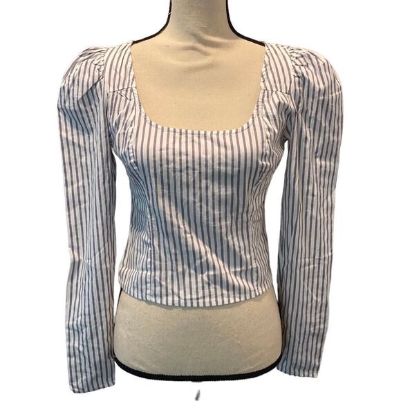 NWT Free People Long Sleeve Crop Top Size XS - Picture 1 of 12